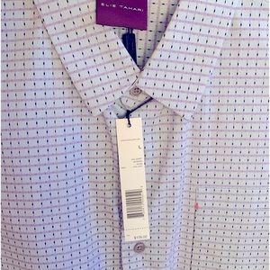 NWT light purple Ellie Tahari L long sleeve shirt, great spring color